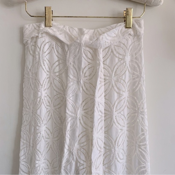 TRINA TURK WHITE CROCHET PANTS - Picture 5 of 13
